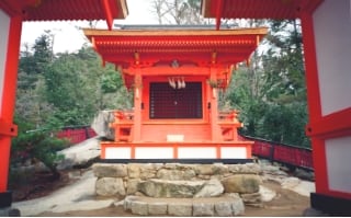 嚴島神社摂社 御山神社 保存修理工事